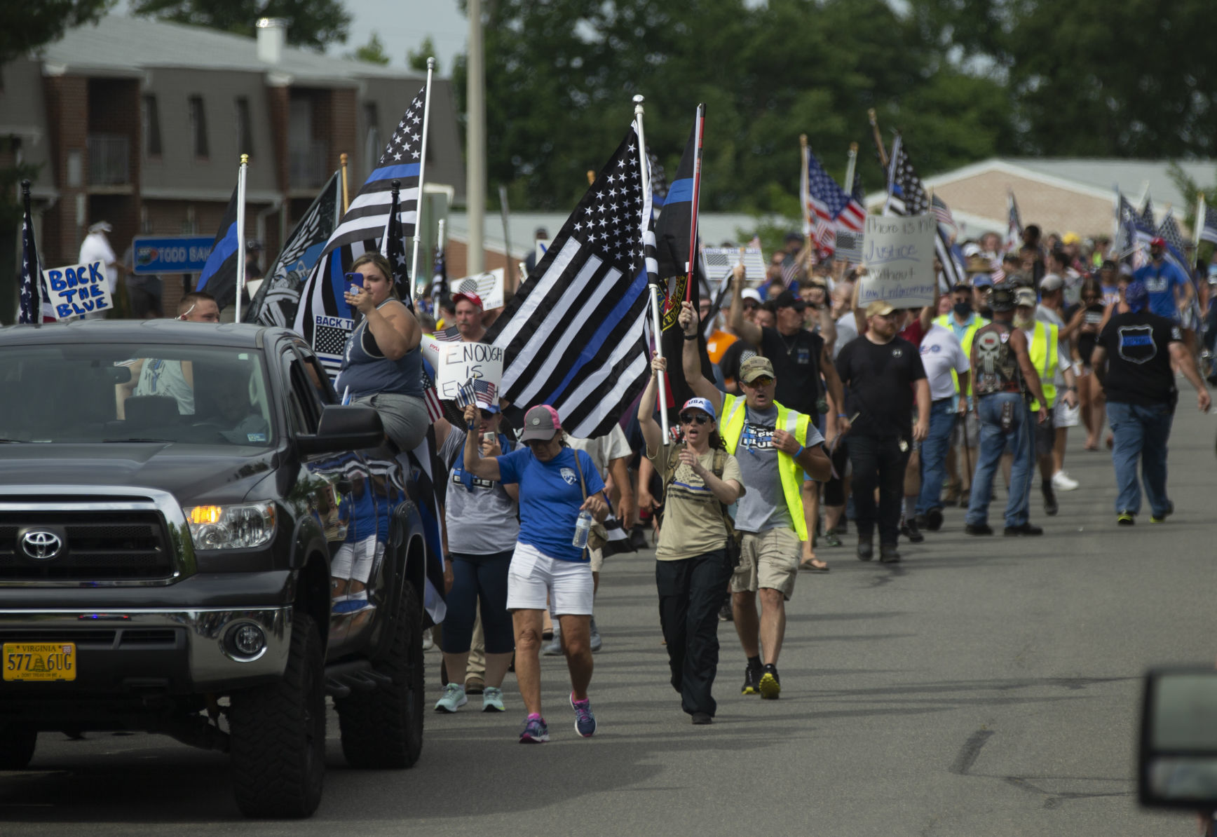Back the Blue rally
